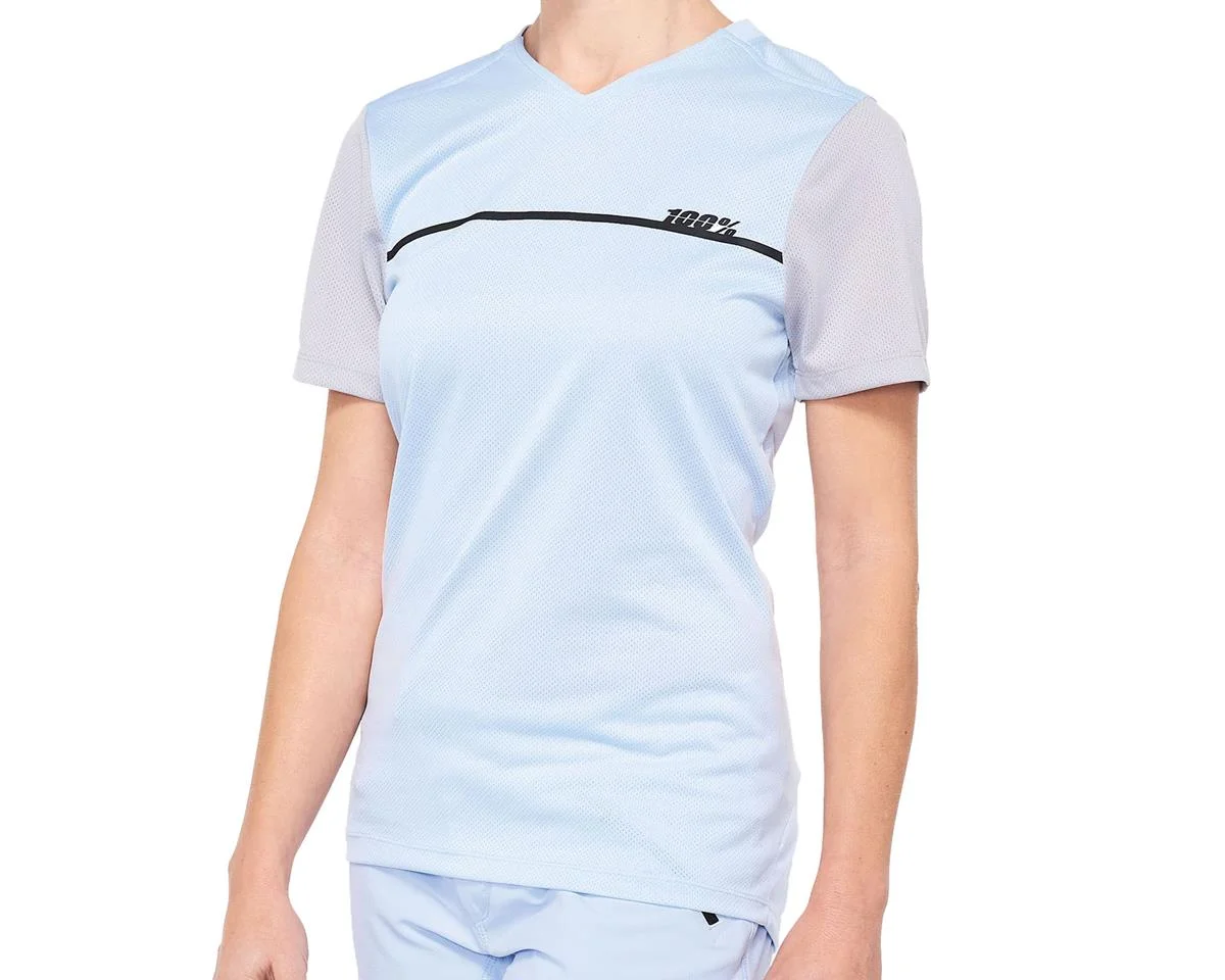 100% Women's Ridecamp Jersey (Powder Blue) (XL)